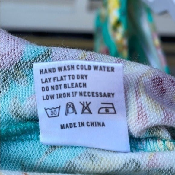 Tam Ware Floral Print Dress Spring Easter Scoop Neck Short Sleeve Summer Size M - Picture 6 of 6